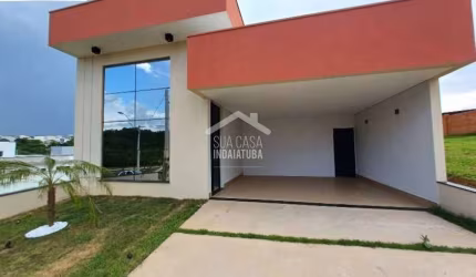 Linda casa com 3 suítes e móveis planejados no Park Gran Reserve - Indaiatuba