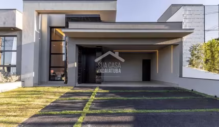 Casa nova com 3 suítes, escritorio e piscina em condomínio fechado