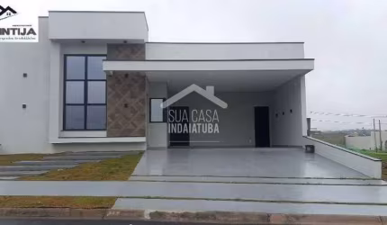 Casa térrea com 3 suítes e piscina no condomínio Evidencias- Indaiatuba/SP