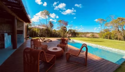 Casa em condomínio fechado com 4 quartos à venda na Av. do Farol, Cond. Ilha dos Pássaros, Via Canário, Praia do Forte, Mata de São João, 400 m2 por R$ 3.400.000