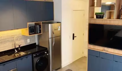 Studio totalmente mobiliado ao lado do metro para locação !!!
