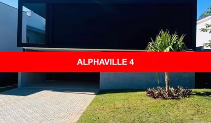 Casa para venda no ALPHAVILLE NOVA ESPLANADA 4 com piscina 4 suítes energia Fotovoltaica design moderno