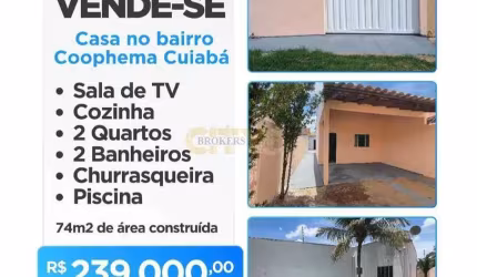 Vende-se Casa Térrea Bairro Coophema