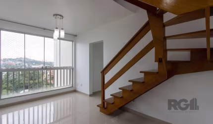 Cobertura 2 quartos, 2 banheiros, 1 vaga, terraço, elevador, condomínio com infr
