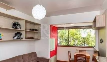 Apartamento para Venda - 43m², semi mobiliado, 1 dormitório, churrasqueira e 1 v