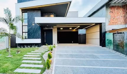 Casa em condomínio fechado com 3 quartos à venda na Avenida Atlântica, 104, Cidade Alpha, Eusébio por R$ 1.339.000