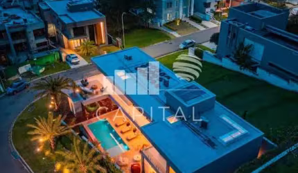 Casa Para Venda Mobiliada Em Condomínio Em Alphaville Com 04 Suítes - 04 Vagas