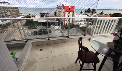REF: AP015 - Apartamento à Venda, João Pessoa, Bessa, 2 quartos, Vista definitiva para o mar
