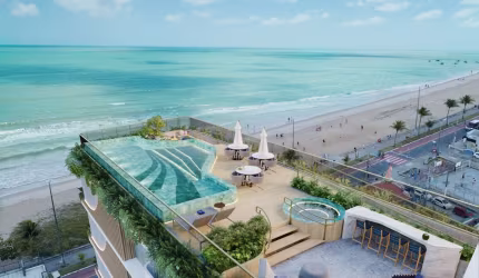 REF: LA048 - Lançamento, Flat à Venda, João Pessoa, Manaira, 1 quarto, Beira mar