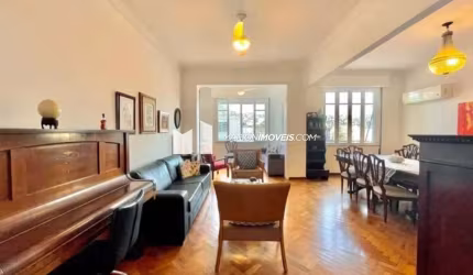 Apartamento à venda no Flamengo, Rio de Janeiro, 3 quartos (1 suíte), salão, cozinha, banheiro social, área e dependências, 2 vagas (escrit e alugada)