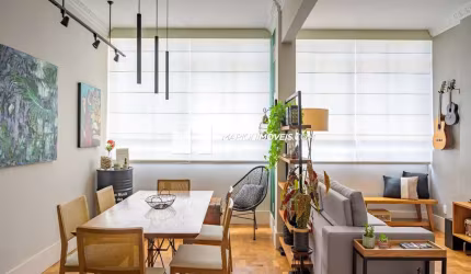 Apartamento  à venda em Botafogo, Rio de Janeiro, 3 quartos transformados em 2, sendo 1 suite, sala ampliada, cozinha aberta, lavanderia, armários