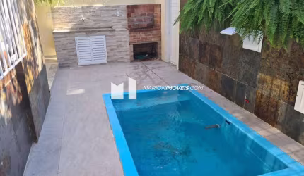 Casa em condomínio à venda na Freguesia, Jacarepaguá, Rio de Janeiro,RJ, 4 quartos (1suíte), 2 salas,  piscina, quintal, churrasqueira