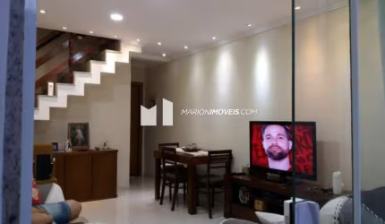 Casa em condomínio à venda em Campo Grande, Rio de Janeiro, 2 quartos (suítes), 2 vagas, varandas, cozinha planejada, churrasqueira, duplex, reformad