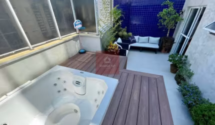 Cobertura Penthouse em Moema Índios, 88,95m², fora de rota, reformada, 2 dormitórios, sendo 1 suíte.