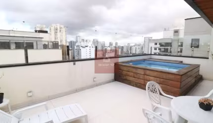 Cobertura para venda com 3 quartos, 180m², 3 vagas.