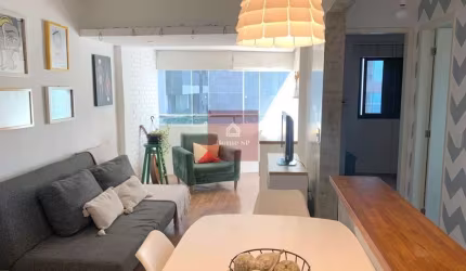 IMÓVEL TOTALMENTE MOBILIADO (eletrodomésticos e móveis), recém reformado e decorado.