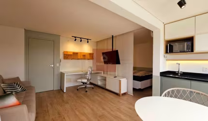 Apartamento Stúdio com 1 vaga, 35,48m² no Campo Belo