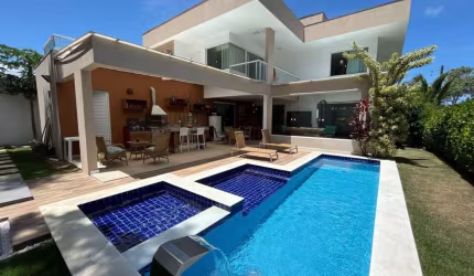 LINDA CASA DE 5 SUITES NO ALPHAVILLE LITORAL NORTE 1
