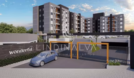 Apartamento na planta no Wonderful Home Club -  com 2 quartos e churrasqueira