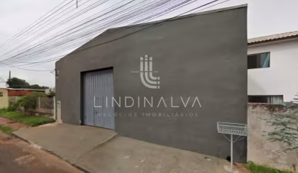 Barracão com 375 m2, escritório e banheiros, para venda ou locação