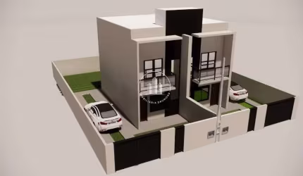Sobrado Geminado 2 Quartos 75m² - Sertão do Maruim