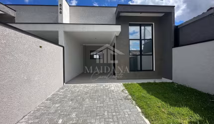 Casa Nova com 03 quartos sendo 01 suíte , espaço de terreno à venda, Cruzeiro, São José dos Pinhais
