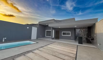 Casa Nova com Piscina Privativa 3 Quartos no Araçagy, São José de Ribamar MA