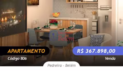 Apartamento na planta de 2 quartos 49,80m² Na Pedreira