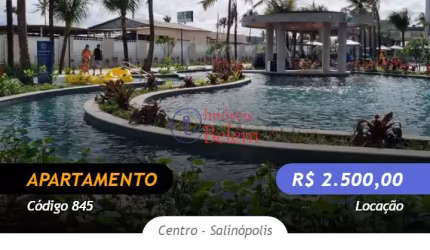 Apartamento para alugar no Resort Salinas Premium