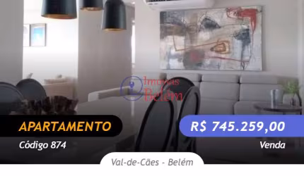 Imóveis Belém Vende Breeze apt 3/4 c/ suíte Cidade Cristal.