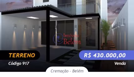 Terreno de 168 m² para venda na Cremação