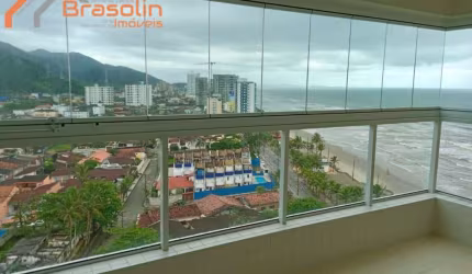 Apartamento 2 dormitórios sacada vista mar - Próximo ao Centro de Mongaguá