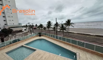 Oportunidade Apartamento 2 dorm./suíte, frente mar - Mongaguá