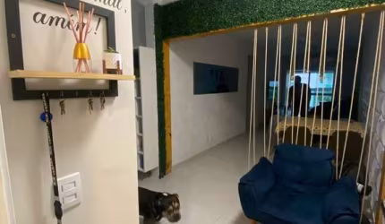 Apartamento 2 dormitórios c/ suíte, mobiliado sacada gourmet, Vila Atlântica - Mongaguá