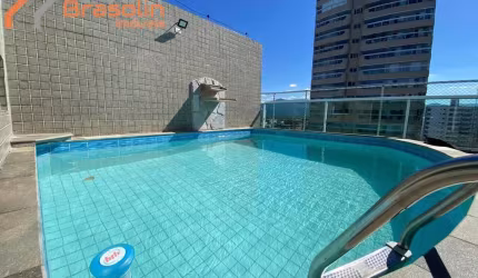 Cobertura 3 suítes com piscina à venda, Campo da Aviação - Praia Grande.