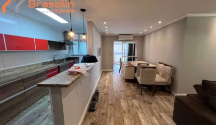 Apartamento Alto Padrão 3 dormitórios mobiliado, Aviação - Praia Grande/SP