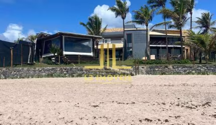 Casa Duplex 4 suítes Porteira Fechada Pé na areia em Jauá R$ 2.680.000,00