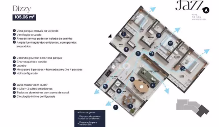 APARTAMENTO à venda, 3 quartos, 3 suítes, 2 vagas, Parque Una - Uberlândia/MG