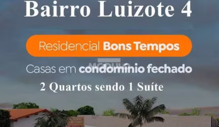 CASA DE CONDOMÍNIO à venda, 2 quartos, 1 suíte, 1 vaga, Loteamento Luizote de Freitas IV - Uberlândia/MG