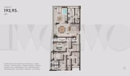 COBERTURA à venda, 3 quartos, 3 suítes, 3 vagas, JARDIM KARAIBA - Uberlândia/MG