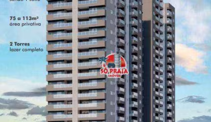 Apartamento à venda, 77 m² por R$ 400.000,00 - Centro - Mongaguá/SP