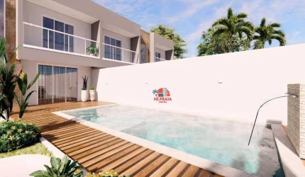 Sobrado com 3 dormitórios à venda, 107 m² por R$ 649.000,00 - Cibratel II - Itanhaém/SP