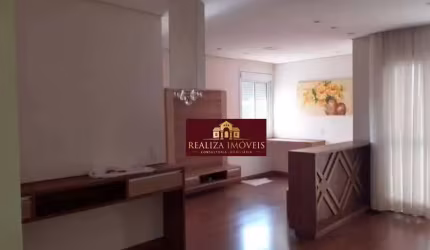 Apto pronto no Hanbury com 79mts, 2 dorms sendo 1 suíte e sala ampliada 3 ambientes, varanda grill e 2 vagas.
