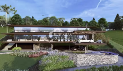 Casa em construção com 5 suítes, 796 m² - Condomínio Reserva Figueiredo - Campos do Jordão/SP.