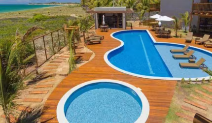 Condomínio PÉ NA AREIA alto padrão, Piscinas, Áreas gourmet