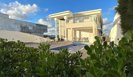 luxuosa casa em alphaville salvador 2 com 4 suítes porteira fechada