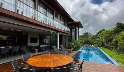 Casa em praia do forte com 6 suítes mobiliada praia bella