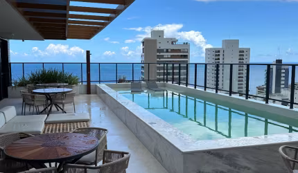 quarto e sala no Blue Barra mobiliado oportunidade venda ou aluguel