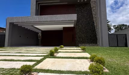 Linda casa em Alphaville Litoral Norte 3 4 suítes nova alto luxo