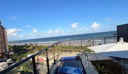 linda Cobertura em Jaguaribe com 3 quartos vista mar piscina e espaço gourmet